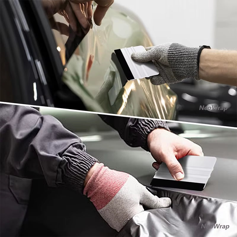 Felt Edge Squeegee Window Tinting Tool Car Vinyl Wrap Scraper Plastic Spatula Scratch Free Film DIY Squeegee Wallpaper Smoothing