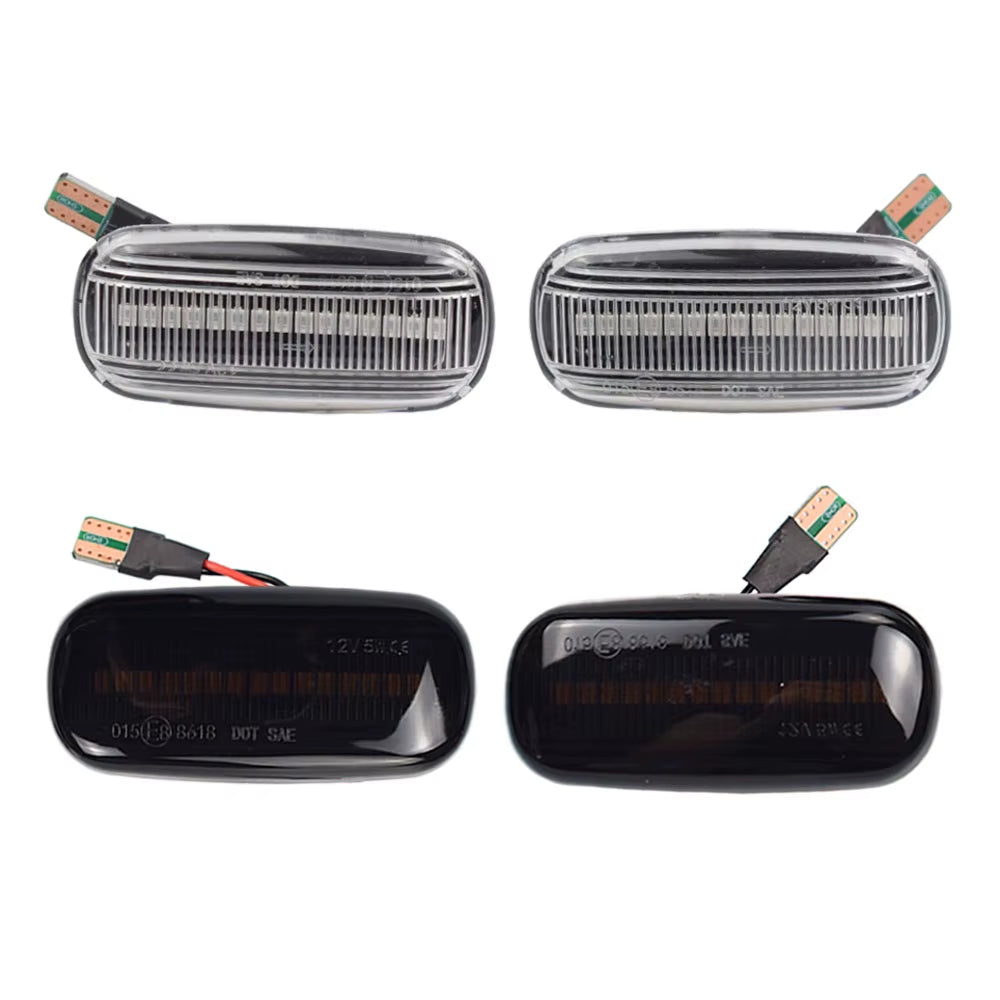 2Pcs LED Flashing Turn Signal Side Marker Lamp Car Tuning Light for Audi A3 S3 8P A4 B6 B8 B7 S4 RS4 4F A6 C6 S6 C5 C7